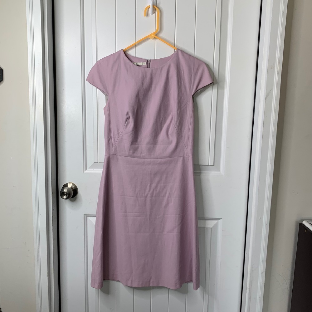 Stills Cap Sleeve shift‎ Dress Career minimalist Workwear Lavender Purple EU 38